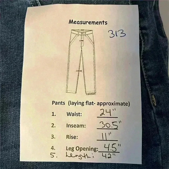 Akira Women's High Rise Skinny Jeans Sparkle Rhinestone Blue Size 9 - Picture 13 of 13